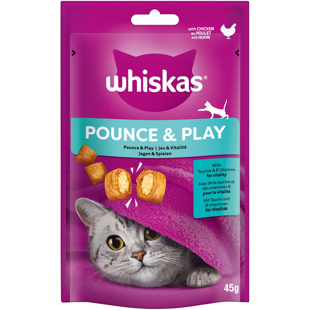 Whiskas Pounce & Play Snacks Chicken (45g)