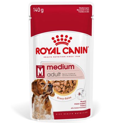 Royal Canin Medium Adult in Gravy 10 x 140g
