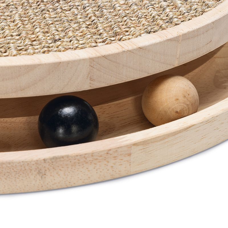 Designed by Lotte Zavi Wooden Scratching Post brown