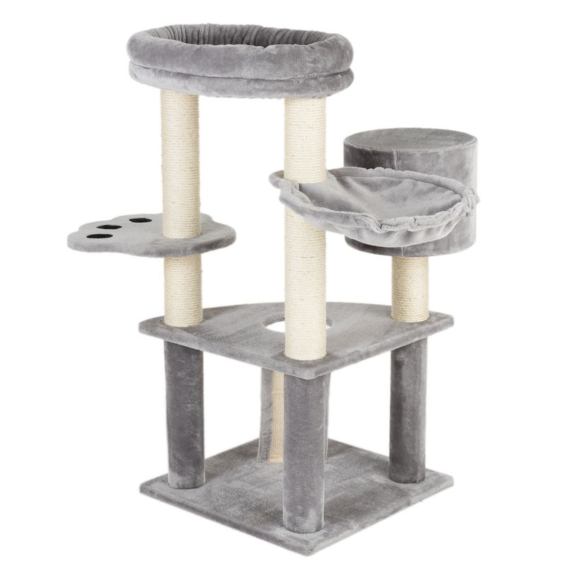 Bear's Den Cat Tree Light Grey