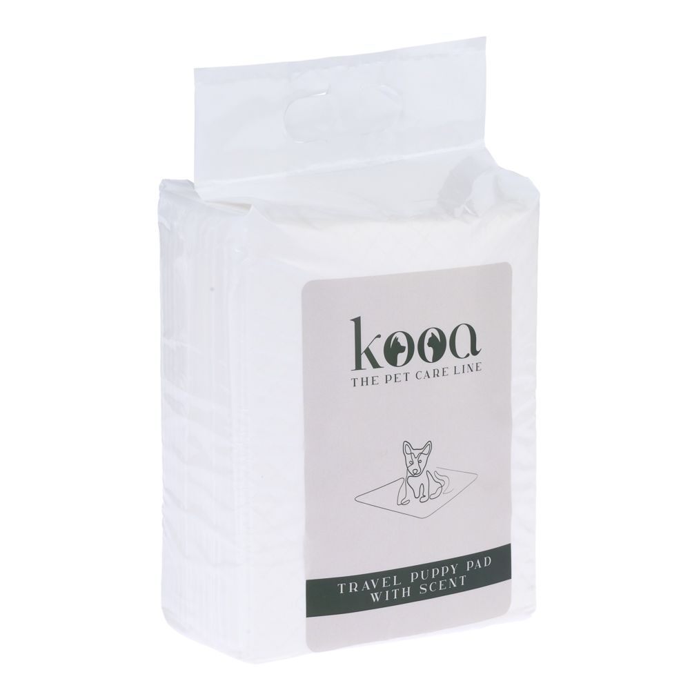 kooa Travel Puppy Pads with Scent 15 Pads