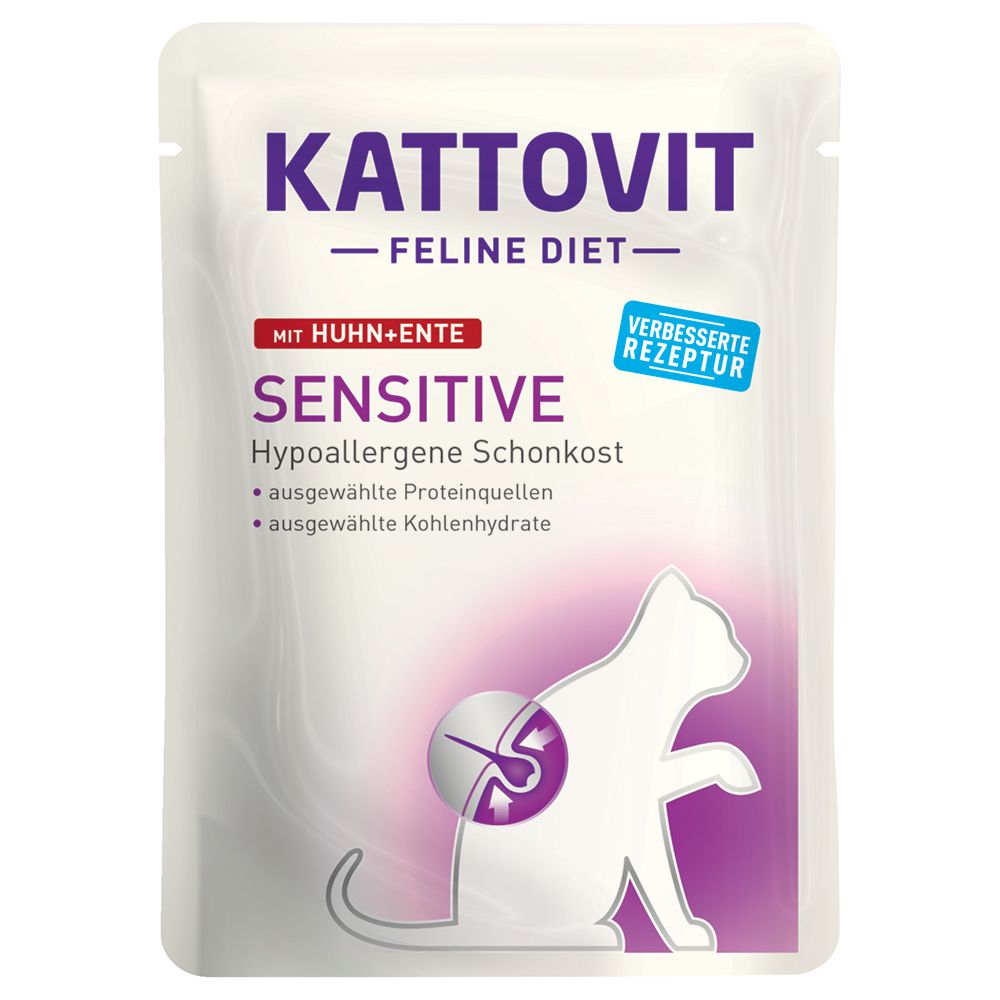 Kattovit Sensitive Pouches 24 x 85g Chicken & Turkey