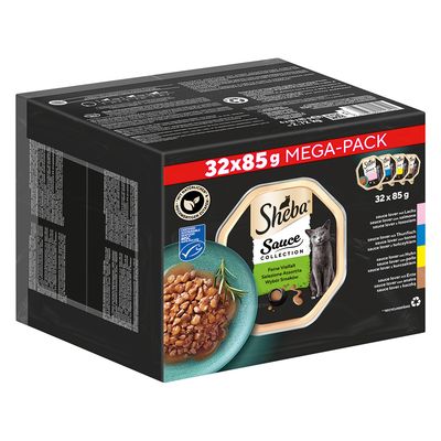 Sheba Varieties Multipack Saver Pack 32 x 85g Poultry Collection Select Slices in Gravy