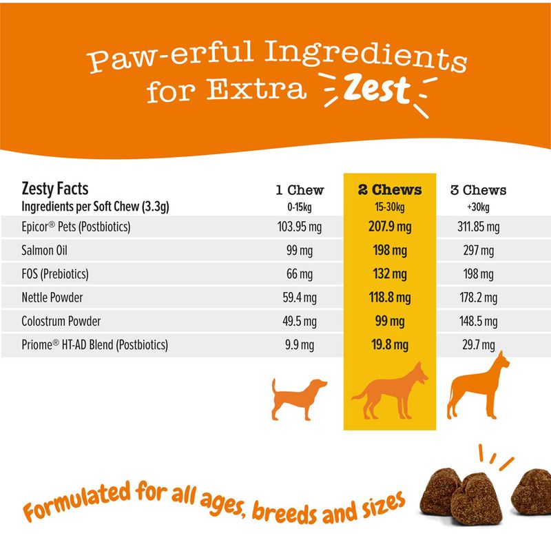 Zesty Paws Allergy & Immunity Chews - Salmon 90 Chews