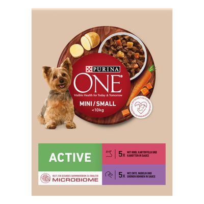 PURINA ONE Mini Active Beef & Duck 10 x 85g