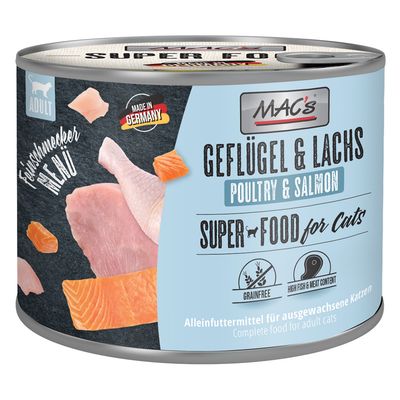 MAC's Cat Gourmet 6 x 200g Poultry & Salmon
