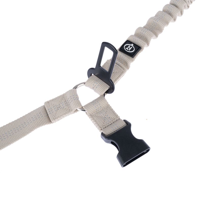 Nomad Tales Calma car seat belt for dogs 58 - 75 cm long, 25 mm wide (stone)