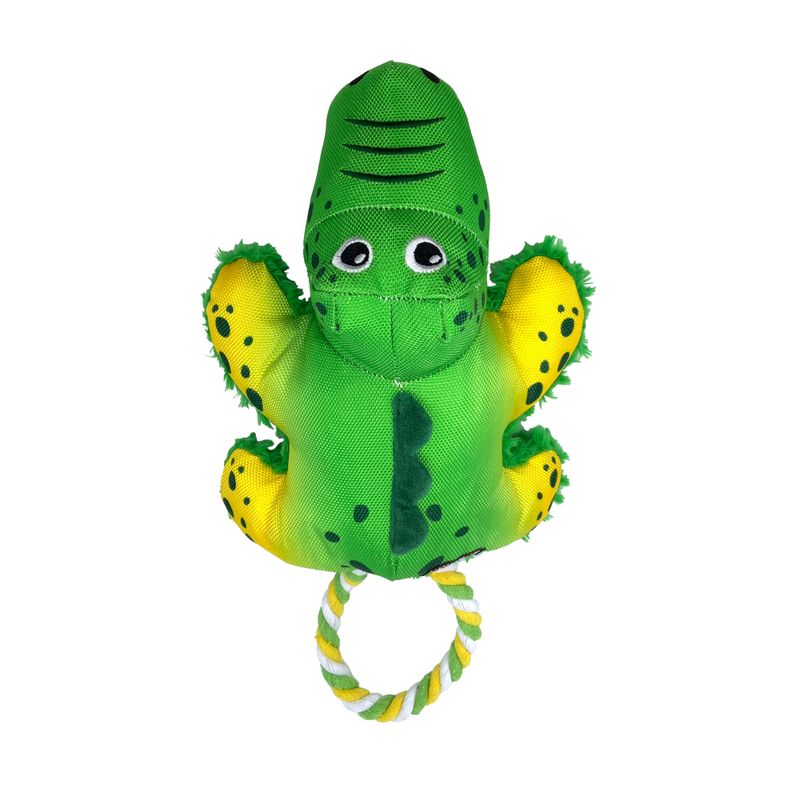 KONG Cozie Tuggz Alligator Dog Toy Size M/L: approx. 38 x 20.3 x 10.2cm (L x W x H)