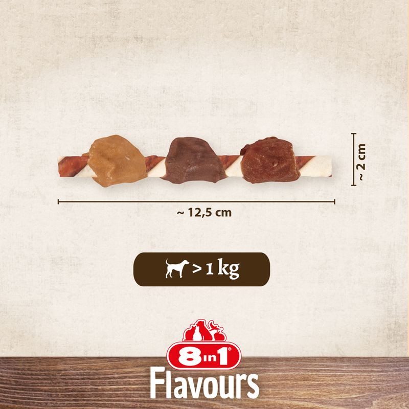 8in1 Triple Flavour Skewers 113g (6 Chews)