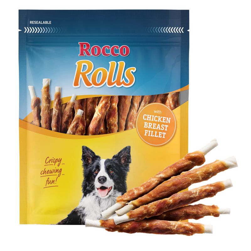 Rocco Rolls Chew Sticks Saver Pack Value Pack: Chicken Fillet (6 x 200g)