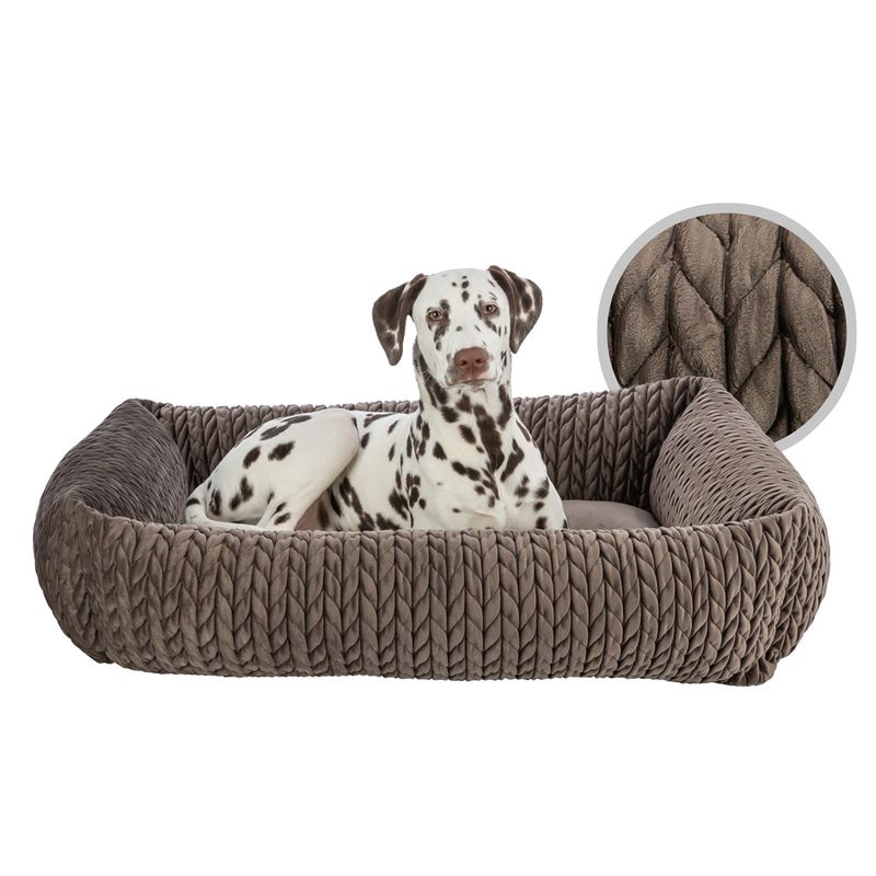 Trixie Bed Livia Square - Brown 65 x 50cm (L x W)