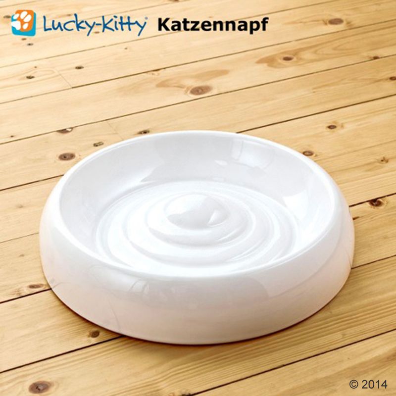 Lucky Kitty Ceramic Cat Bowl Size L: diameter 27cm