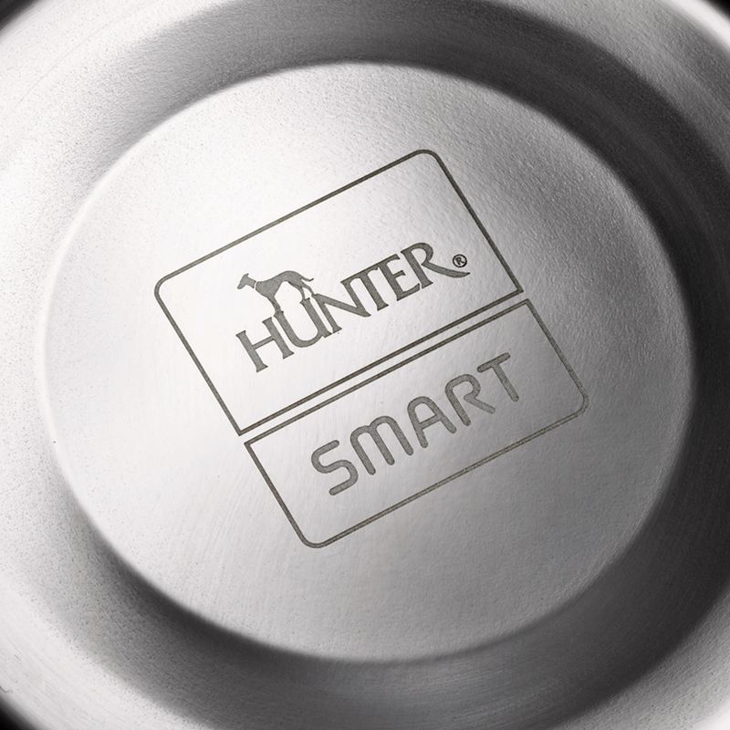 HUNTER melamine bowl white, with stainless steel inlet 160 ml, diameter 11 cm