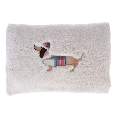 TIAKI Funny Winter Dog Cushion 50 x 30 cm (L x W)