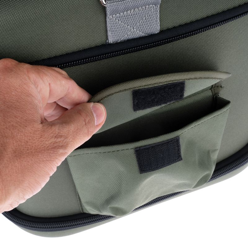 Collapsible Transport Case Grey & Orange: 42 x 32 x 30cm (L x W x H)