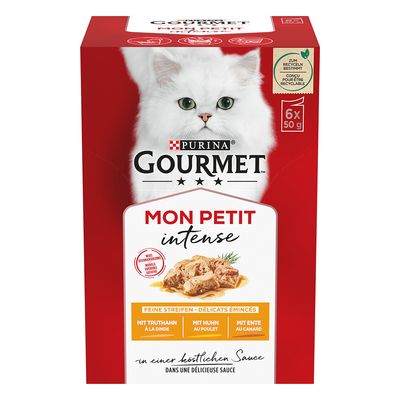 Gourmet Mon Petit 6 x 50g Tuna, Salmon, Trout