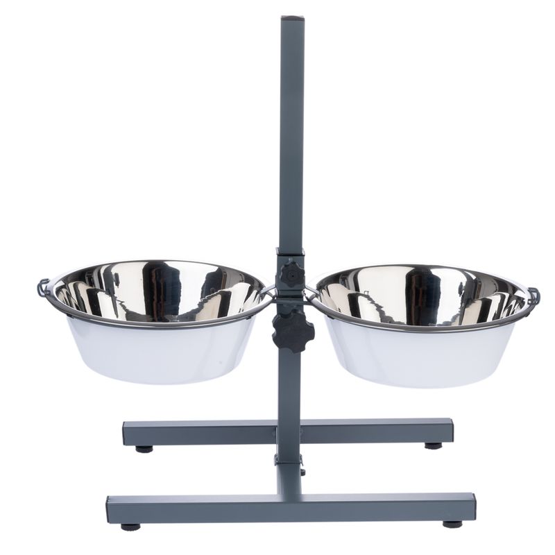 TIAKI Double Bowl with Adjustable Stand 2 x 875ml, diameter 17cm