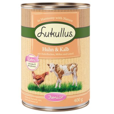 Lukullus Junior Chicken & Veal 6 x 400g