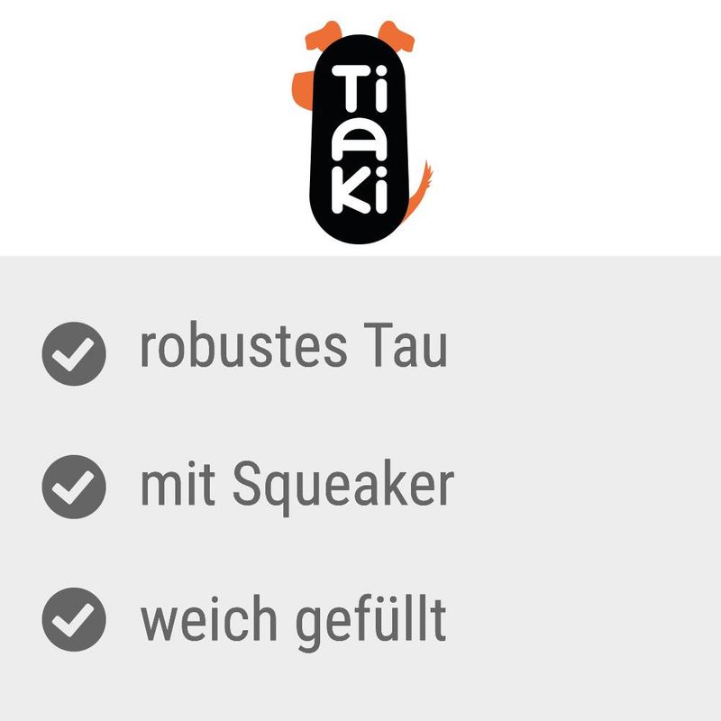 TIAKI Dog Toy Stegosaurus L 40 x W 11 x H 19 cm