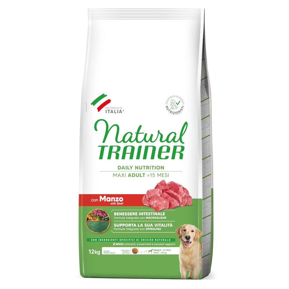 Natural Trainer Adult Maxi with Beef 12 kg