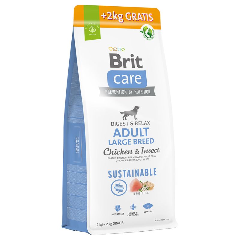 Brit Care Dog Sustainable Adult Large Breed Chicken & Insects Economy Pack: 2 x 12kg