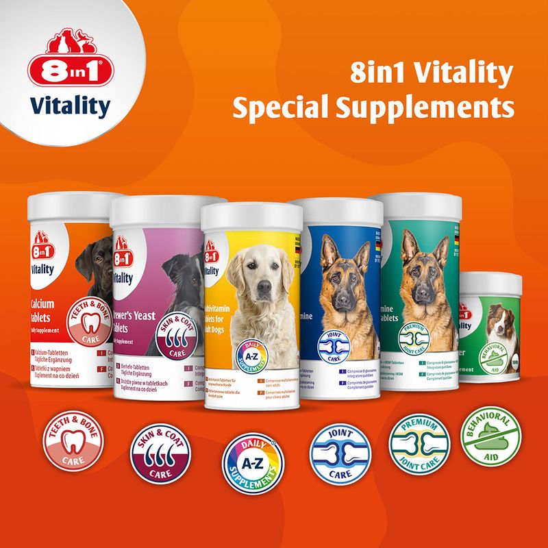 8in1 Vitality Calcium Tablets 155 Tablets
