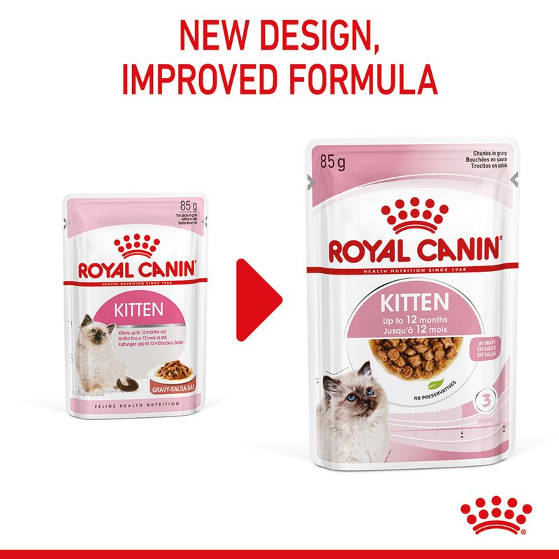 Royal Canin Kitten in Gravy 12 x 85g
