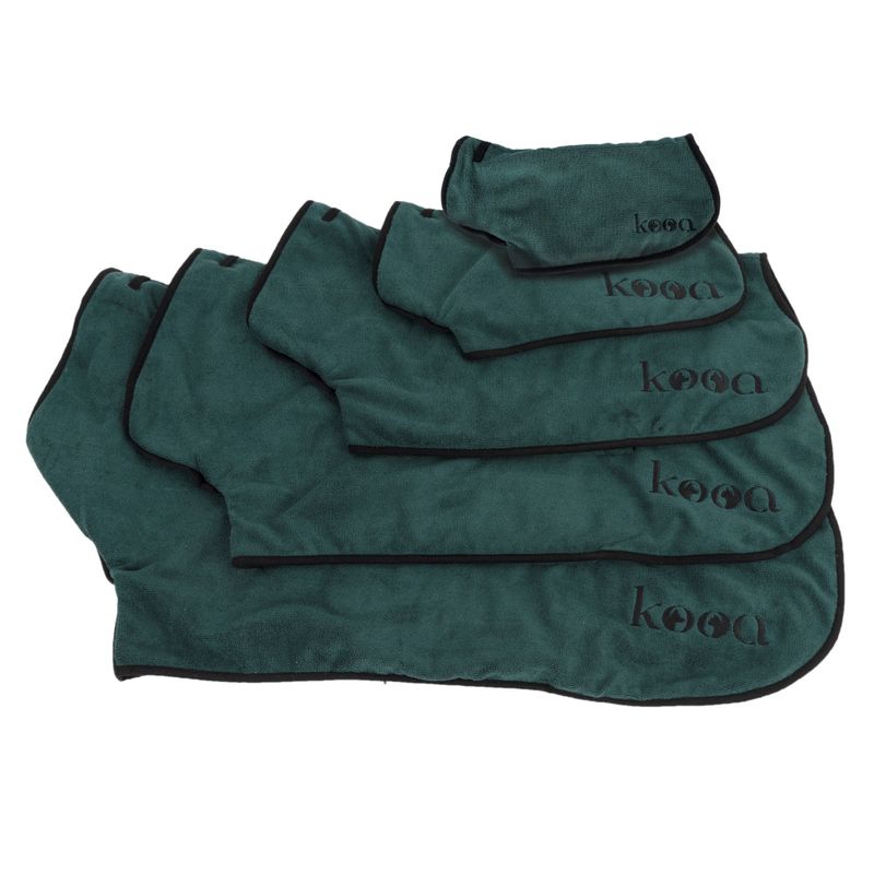 kooa Deluxe Microfibre Dog Bathrobe XS: approx. 25cm Back Length