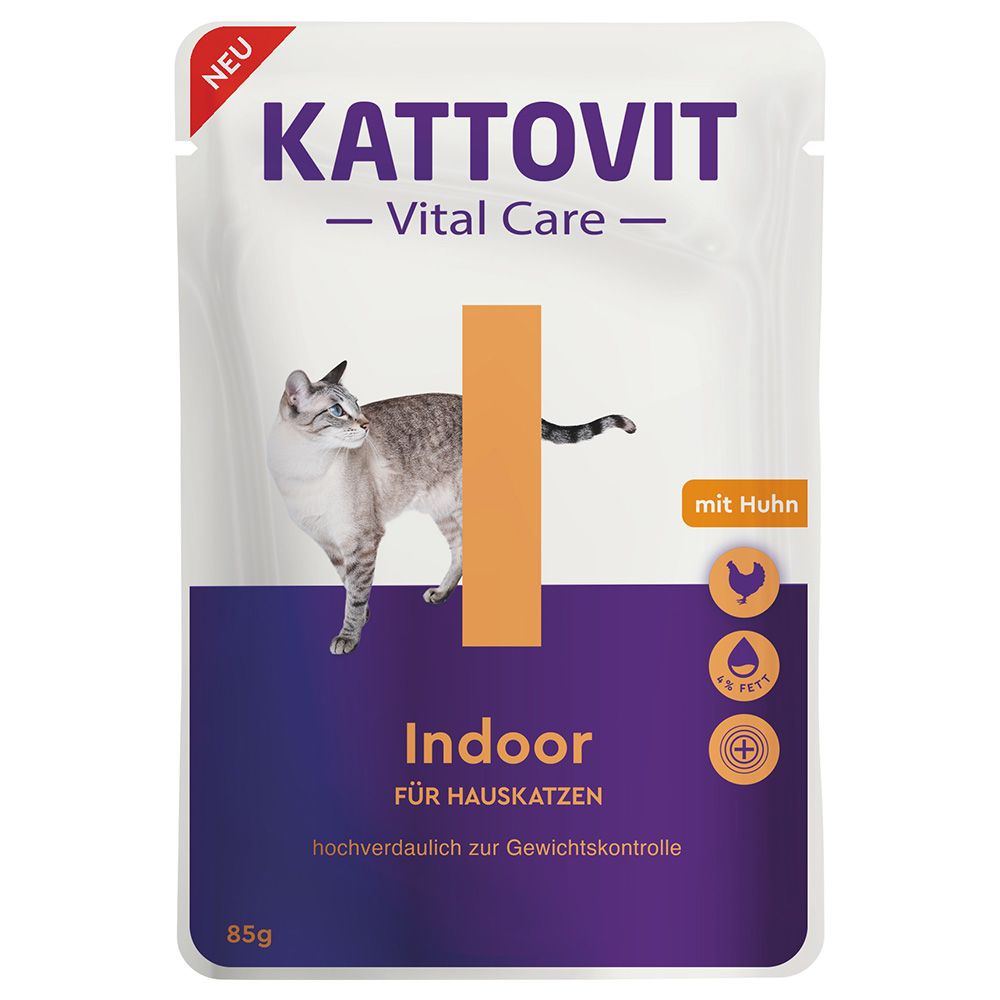 Kattovit Vital Care Indoor Pouches with Chicken 12 x 85 g