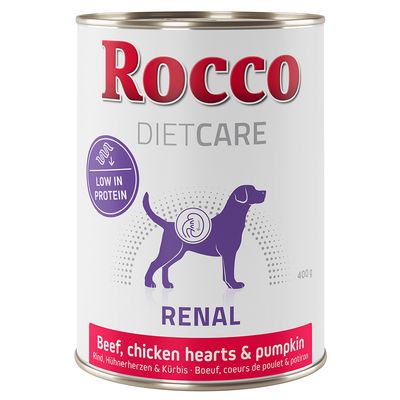 Rocco Diet Care Renal - Beef with Chicken Hearts & Pumpkin 6 x 400g