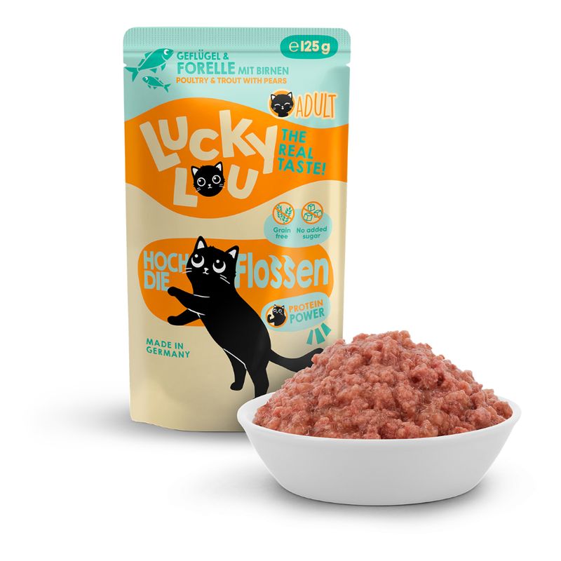Lucky Lou Adult 16 x 125g Poultry