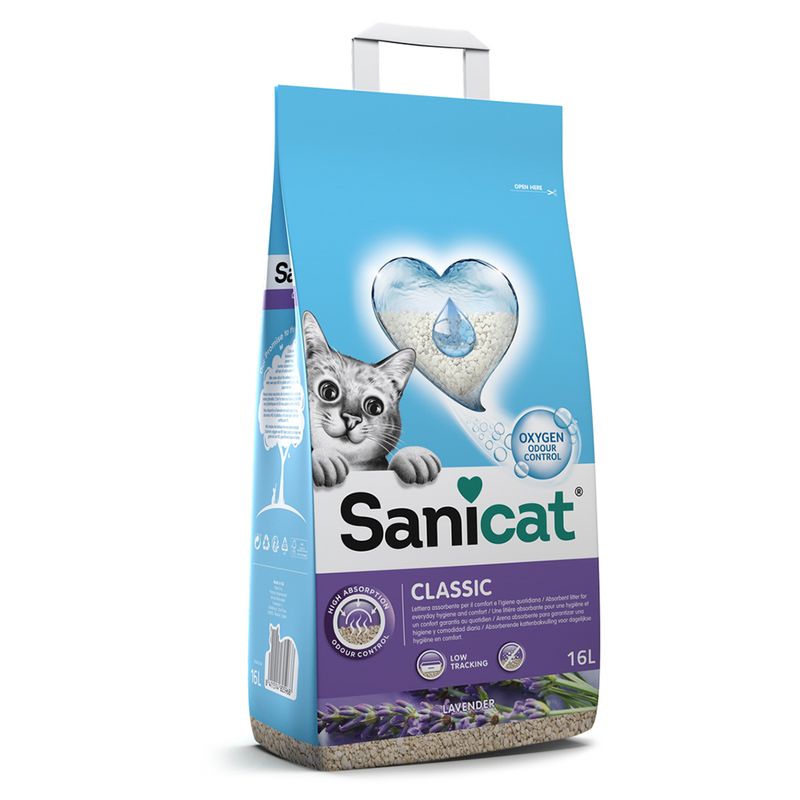 Sanicat Classic Lavender Cat Litter 16l
