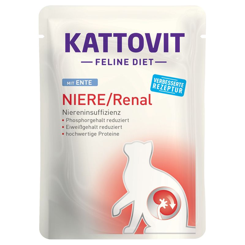 Kattovit Kidney/Renal Pouches Mixed Pack 12 x 85g
