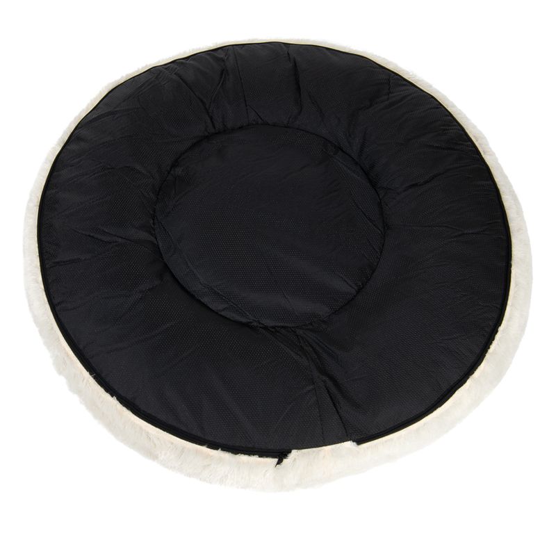 Fluffy Dog Bed Beige 65 x (H) 20cm