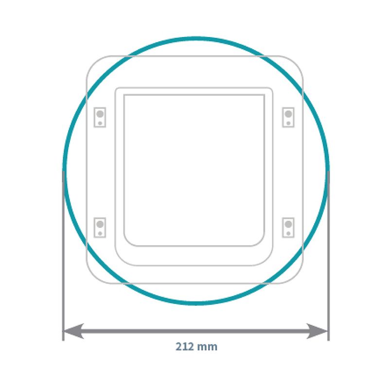 SureFlap DualScan Microchip Cat Flap White Cat Flap