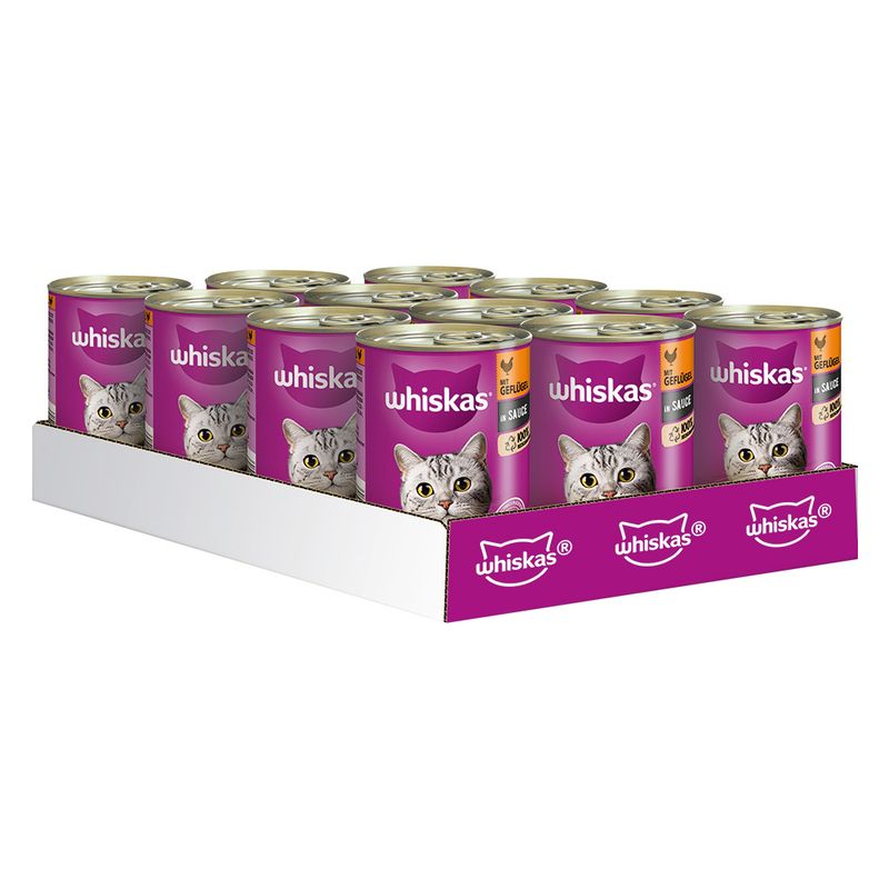 Whiskas 1+ Cans Saver Pack 24 x 400g Salmon in Jelly