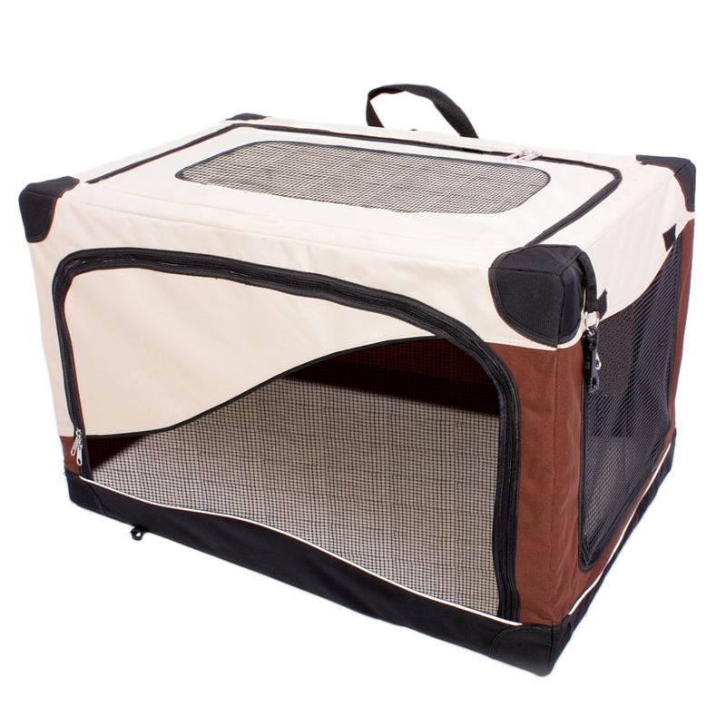 Portable Pet Home M: 76 x 50.5 x 48cm (L x W x H) - Grey