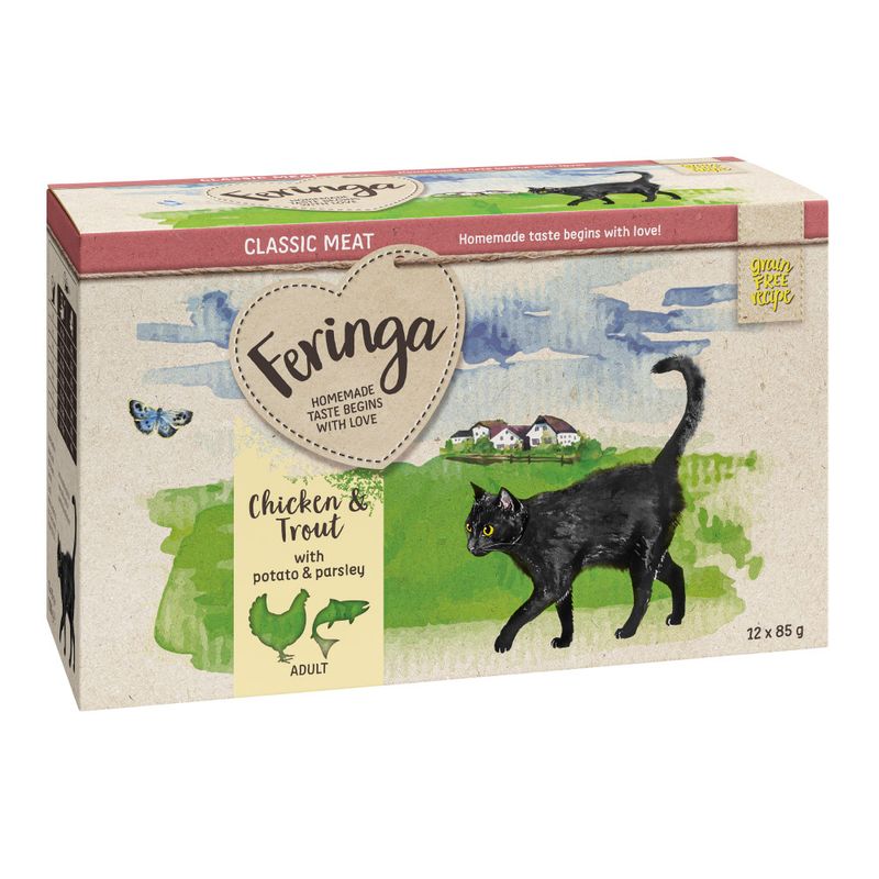 Feringa Classic Meat Menu Pouches Saver Pack 24 x 85g Mixed Pack 1: 6 Varieties