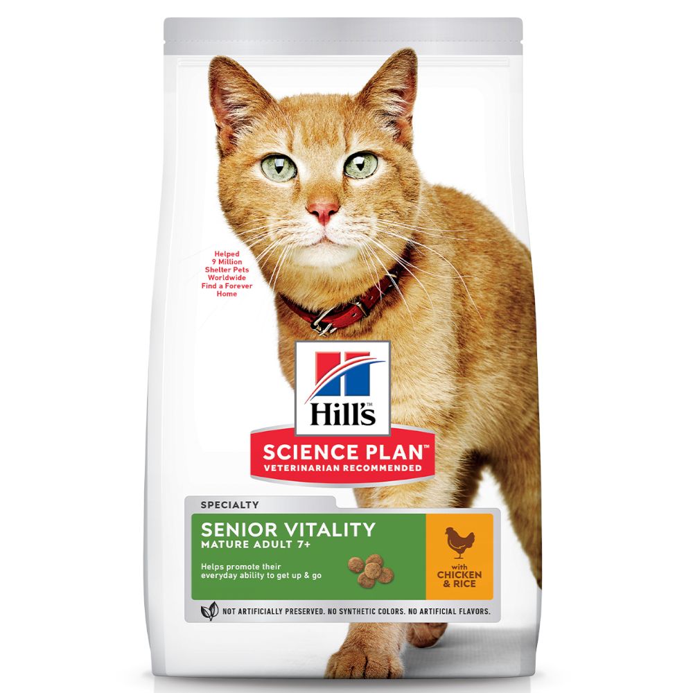 Hill’s Science Plan Mature Adult Senior Vitality with Chicken & Rice 1.5kg