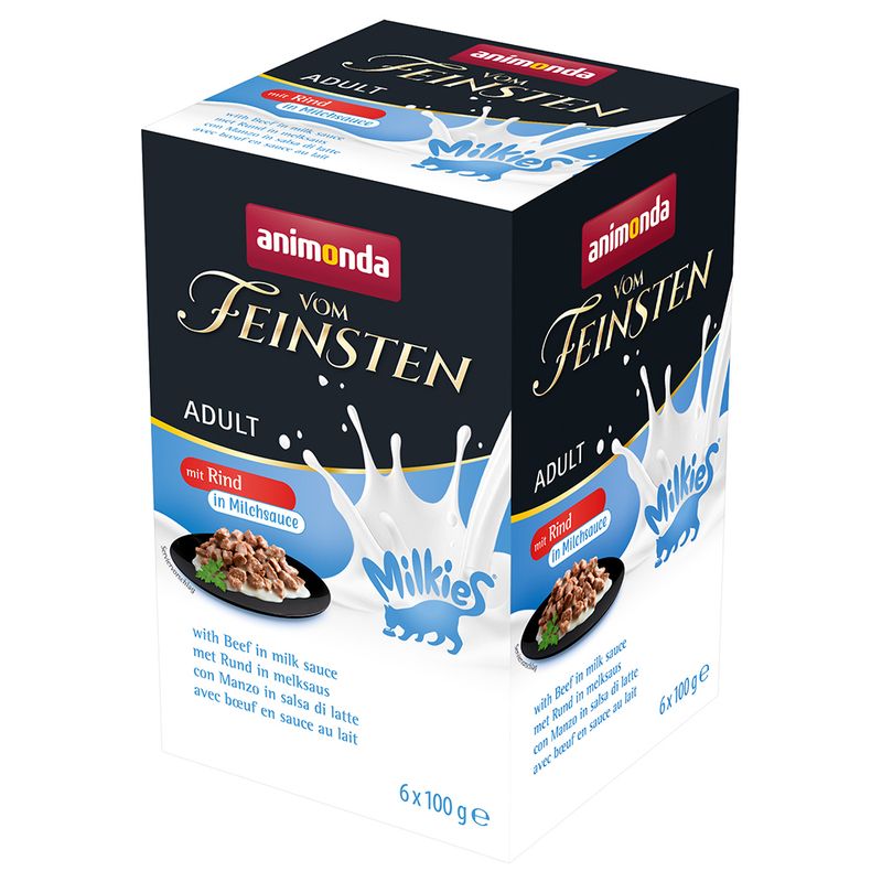 animonda Vom Feinsten Adult Milkies in Sauce Saver Pack 32 x 100g Turkey in Yoghurt Sauce