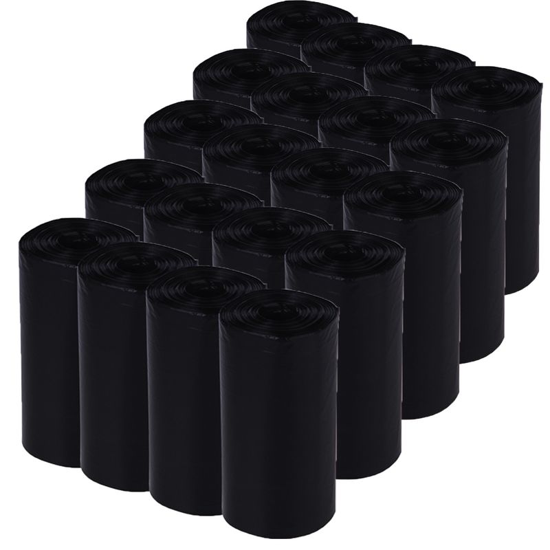 Dog Poop Bags - Black 4 Rolls (20 bags per roll)