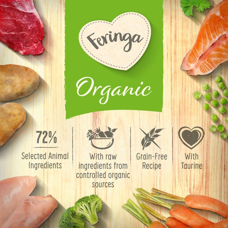 Feringa Organic Menu Kitten 6 x 200g Mixed Pack (2 Varieties)