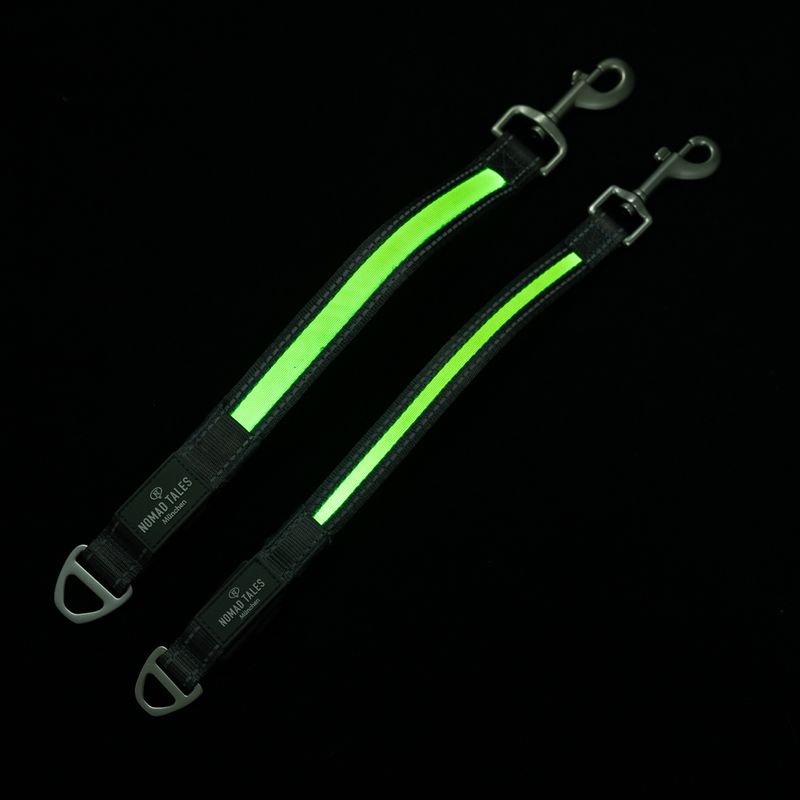 Nomad Tales Spirit USB LED Lead Extender - Neon Yellow & Grey Size S/M: approx. 39cm (L)