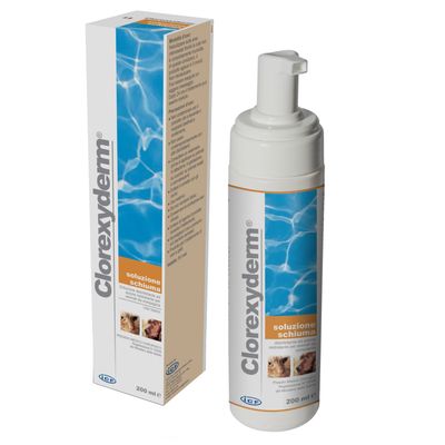 Clorexyderm Foam - Liquid Solution Hair/ Skin Care 200 ml