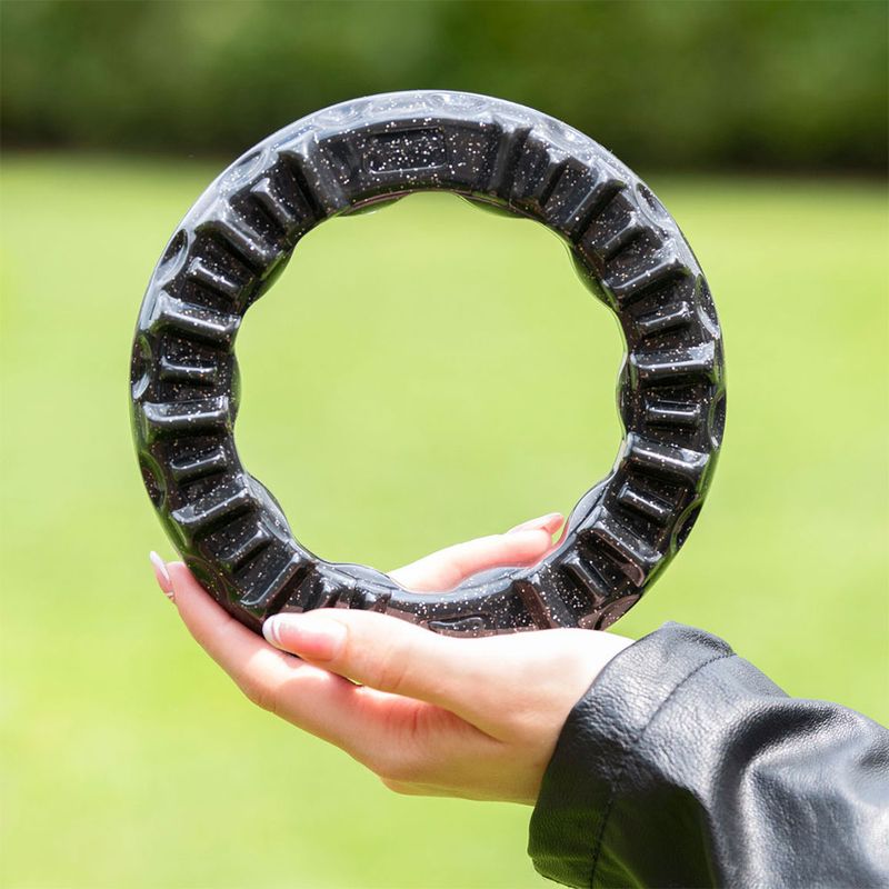 Ferplast Smile chewing ring, black Size XS: Ø 8.5 x H 1.7 cm