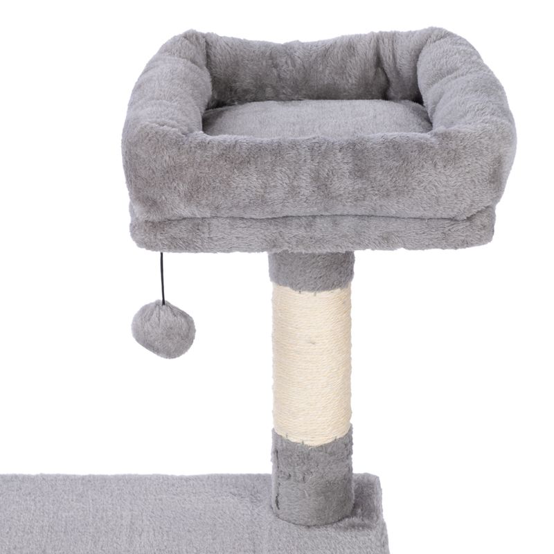 zooplus Basics Scratching Tree - Small Grey