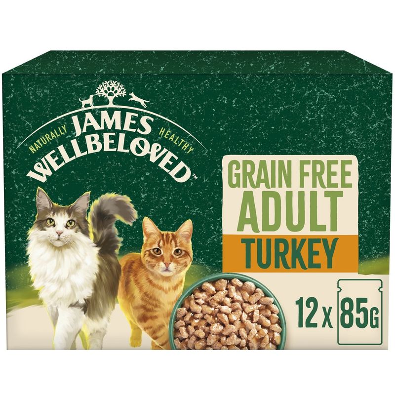 James Wellbeloved Adult Pouches - Turkey 12 x 85g
