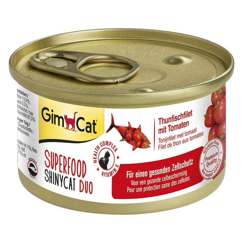 GimCat Superfood ShinyCat Duo Trial Pack 6 x 70g Trial Pack (4 Varieties)