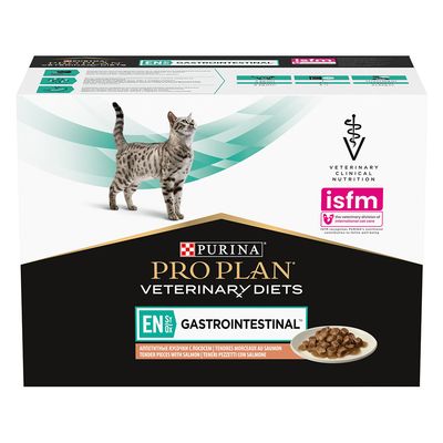 PURINA PRO PLAN Veterinary Diets Feline EN ST/OX Gastrointestinal - Salmon 10 x 85g