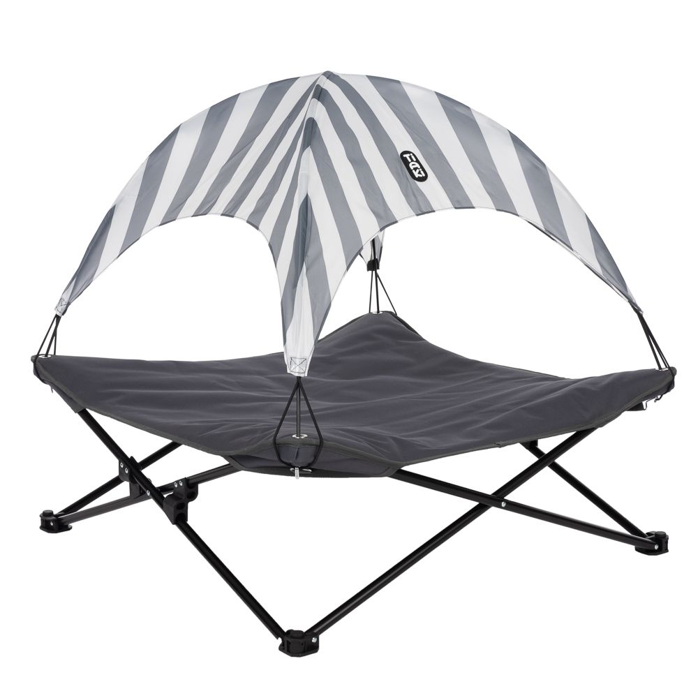 TIAKI Sun Stripes dog bed L 80 x W x H 80 x 30 cm